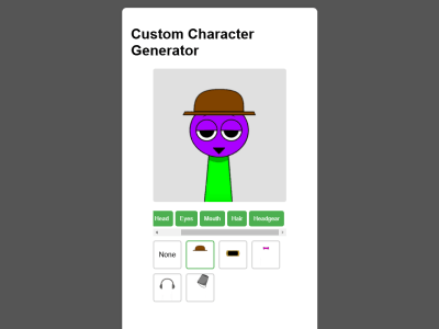 Sprunki OC: Custom Character Generator