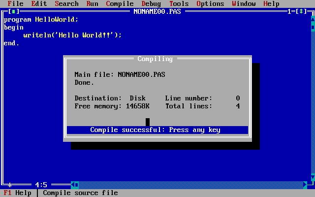 Turbo Pascal 7.1